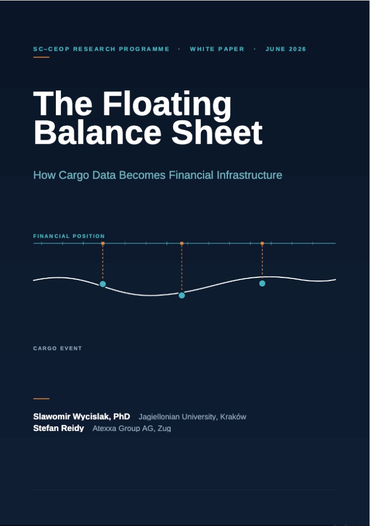 Cover of The Floating Balance Sheet: How Cargo Data Becomes Financial Infrastructure